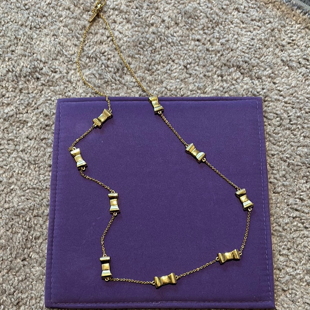 Kate spade Gold bow Necklace